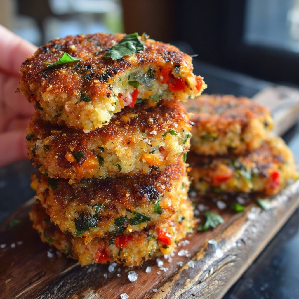 Crunchy Salmon and Vegetable Patties
