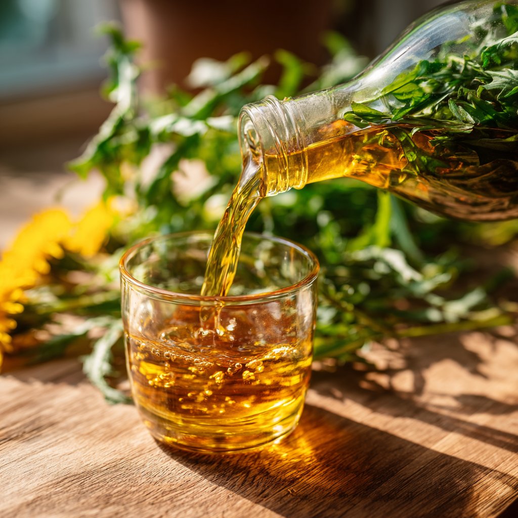 Wholesome Dandelion Vinegar Tonic