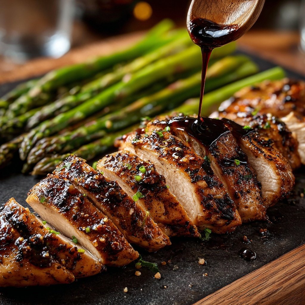 Balsamic Chicken with Asparagus