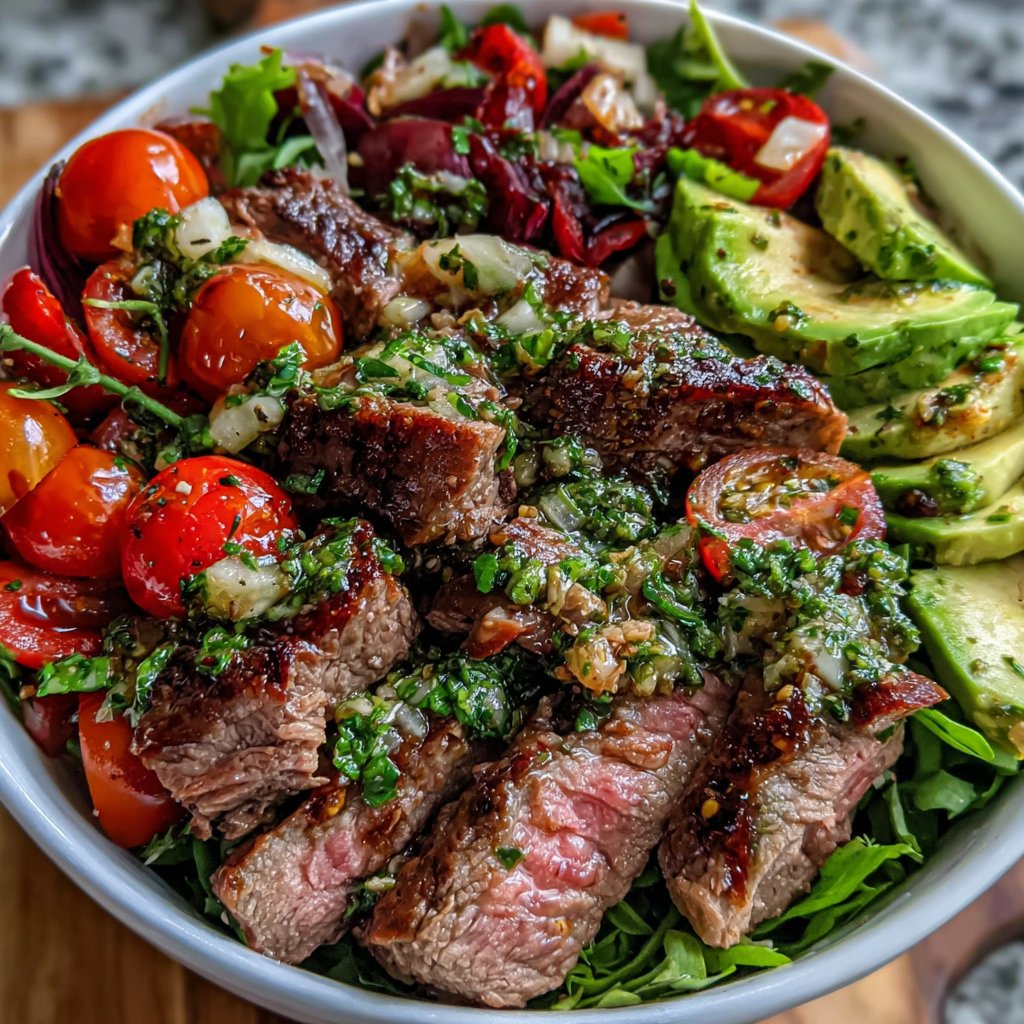 Chimichurri Steak Salad Bowl