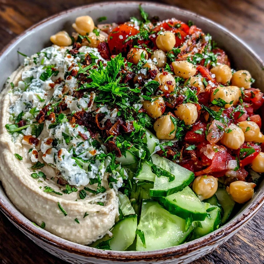 Mediterranean Chickpea Lunch Bowl