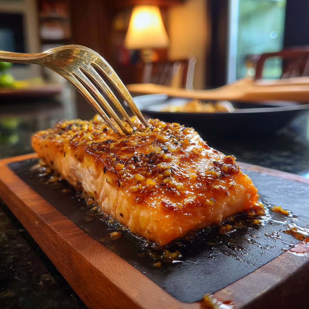 Honey Mustard Glazed Salmon